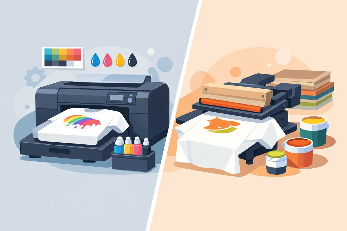 DTG Print vs Screen Print Shirts